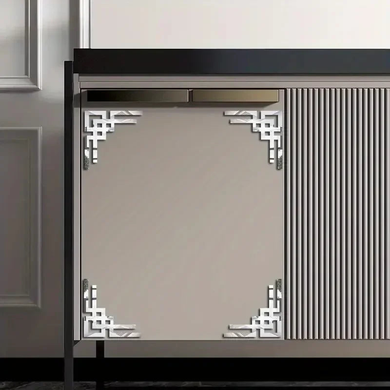 cadres decoratifs adhésifs modernes marbre géométriques téléviseur blanc noir gris