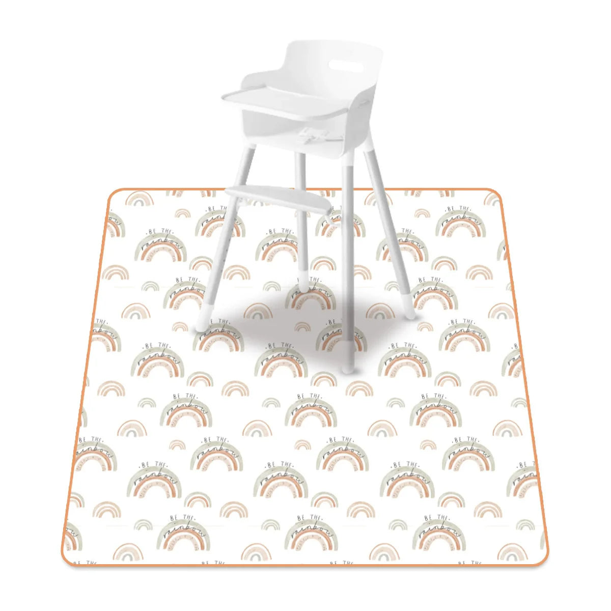 tapis imperméable anti dérapant voitures rayures dinosaures fleurs moderne enfantin blanc orange bleu vert