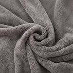 serviettes toilette microfibre douce gris blanc rose bleu marron opaques modernes visage relaxation spa