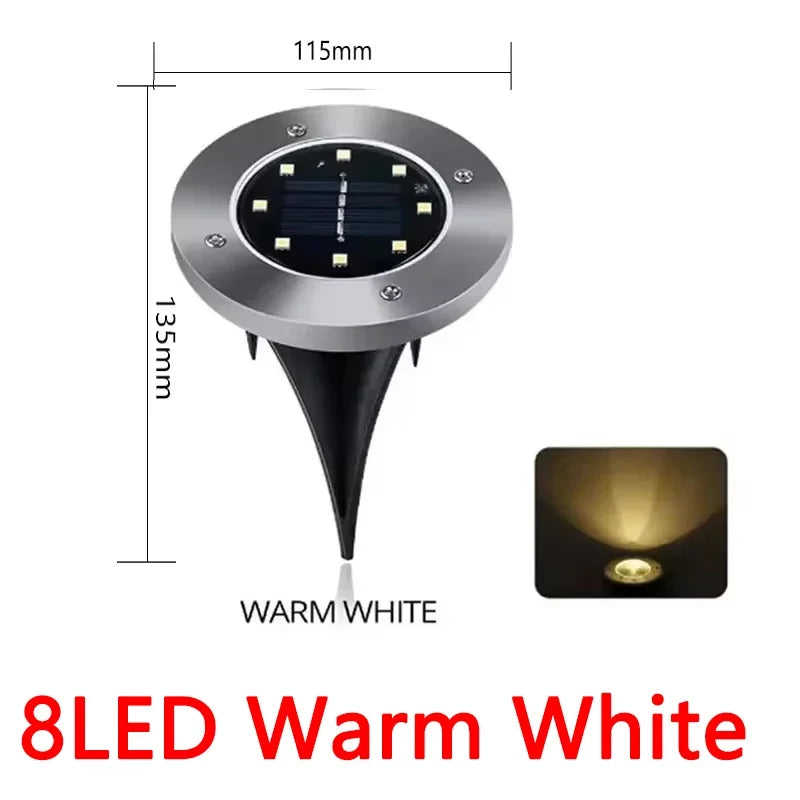 lumière solaire moderne led argent noir facile decoration extérieure ip65