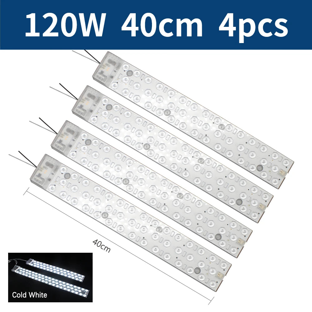 barre lumineuse led blanc moderne 40cm 50cm aimants connecteurs 6500k 220v 8200lm