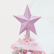 Étoile de Noël pailletée or pour sommet de sapin - Décoration originale 15 cm ou 20 cm - Ombre Interieur