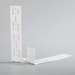 support mural blanc moderne fixe rideau volet accessoire plat lisse