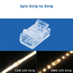 connecteurs led transparents clips rubans flexibles 5v 12v certifiés rohs ul