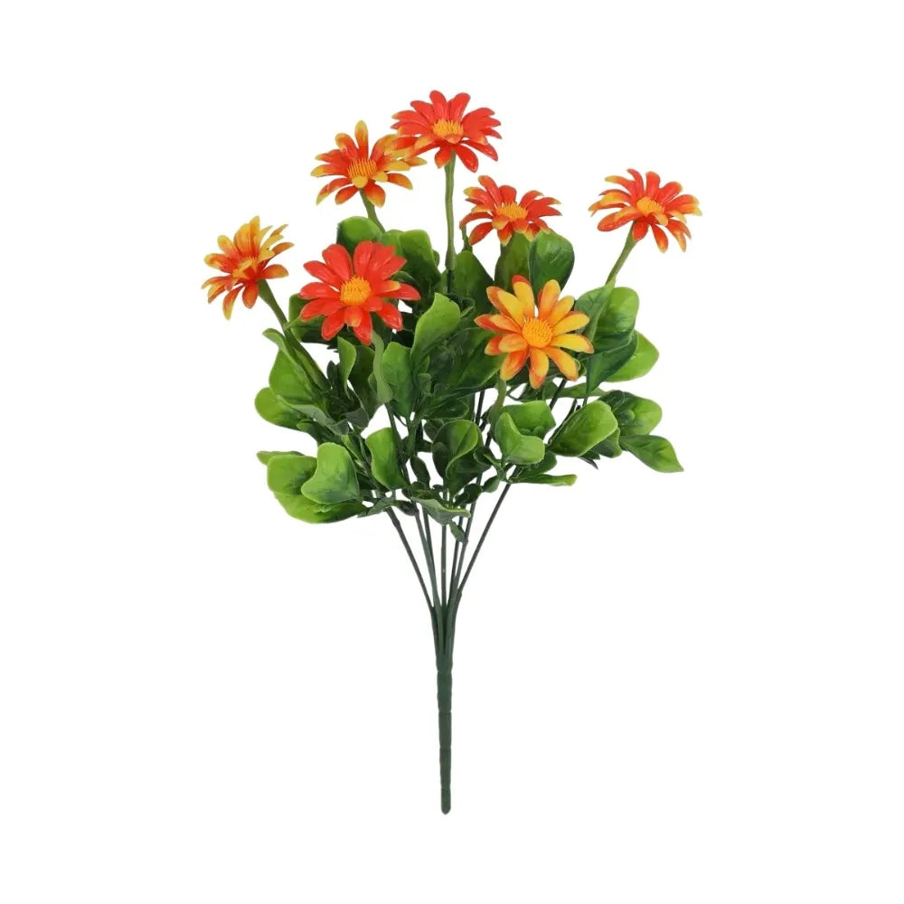 bouquet artificiel violet blanc orange jaune moderne décoration intérieure anniversaire mariage minimaliste