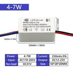 driver led blanc 110v 265v 3w 24w constant voltage isolation non included