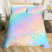 Parure de lit imprimée 3D colorée - Housse de couette King Queen | Ombre Interieur