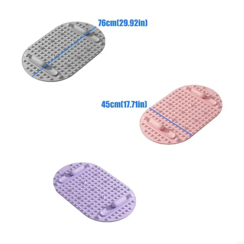 tapis bain moderne gris rose violet surface texturée poignées