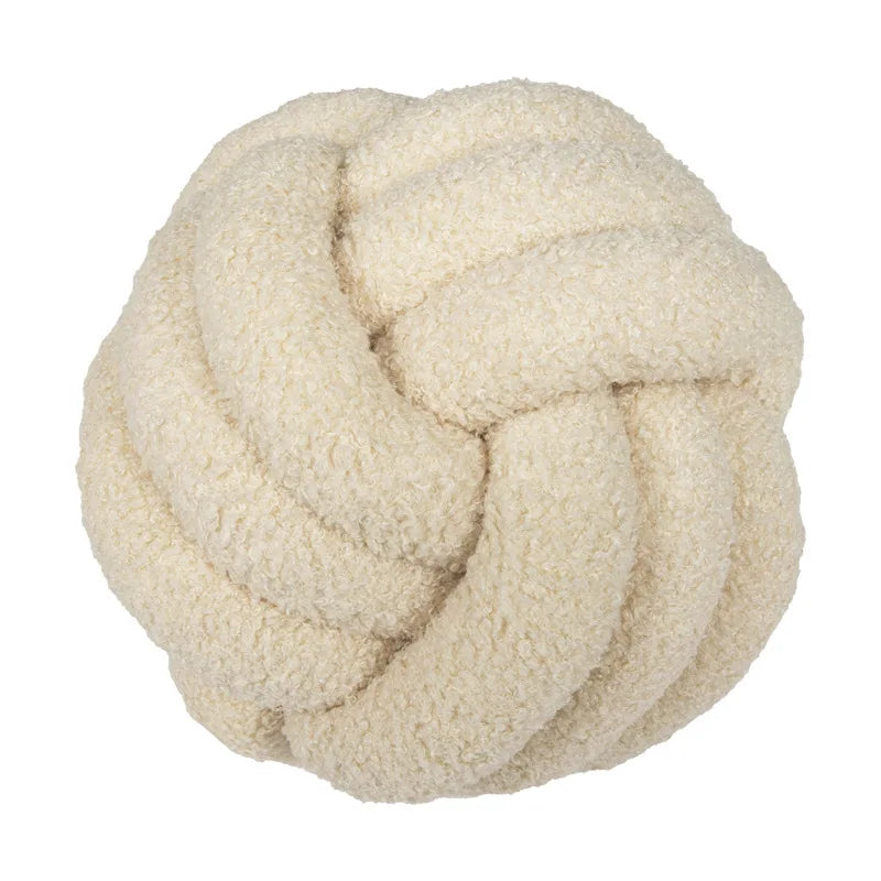 coussin rond pelucheux moderne couleur bleu marine lavable 28cm 28cm