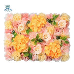 panneaux decoratifs florals fleurs artificielles feuilles vertes moderne intérieur anniversaire remise diplômes mariage rose