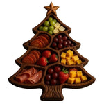 Planche bois Noël pour fromages et charcuterie