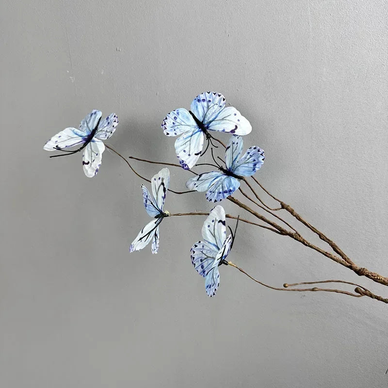 branche fleur artificielle papillons décoratifs mariage fête maison décoration intérieure moderne