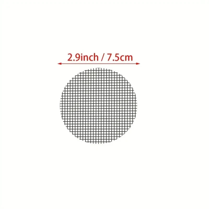 filtre graines noir maille fine pratique adhésif 10x10cm 7.5x7.5cm drainage plantes pots jardinerie