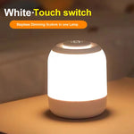 lampe table rechargeable usb led blanc gris tactile moderne sans fil urgence chambre bébé