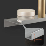 étagère murale moderne aluminium gris métallisé texture fine légèrement rugueuse murale rangement cuisine