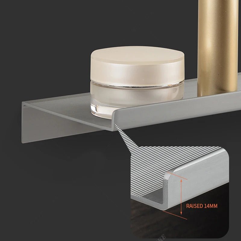 étagère murale moderne aluminium gris métallisé texture fine légèrement rugueuse murale rangement cuisine
