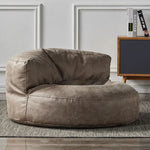 coussin assise velours cuir marron beige gris moderne confortable sans rembourrage zip couture