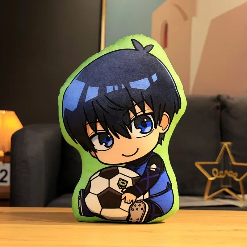 coussin anime personnages football ballons peluche lavable adulte oblong itoshi seishiro meguru