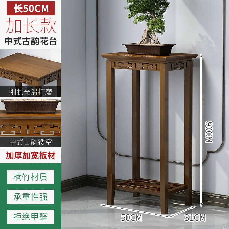 meuble rangement plantes marron foncé structure ajourée moderne sans fixation multiple tailles incluses