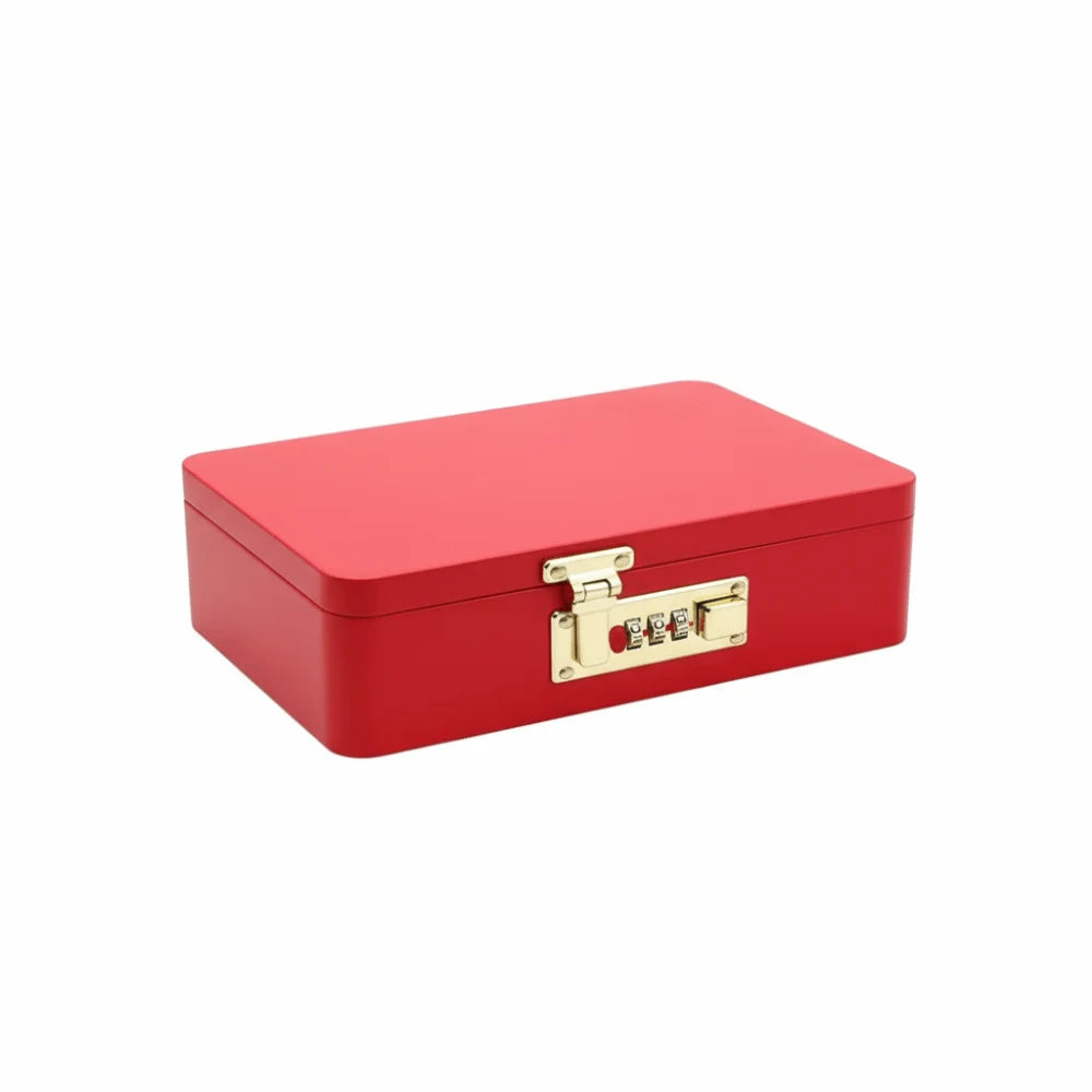 boîtes bijoux métal rouge bleu blanc rose respectueuses environnement classiques cadenas