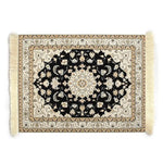 tapis souris ornements floraux rouge noir blanc adhésif artisanal multifonctionnel anti dérapant clavier mains