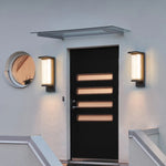 applique murale moderne noire translucide ip65 led extérieure acier inoxydable 40cm 51cm 75cm