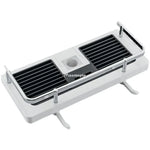 étagère douche moderne rayures horizontales blanc noir clips mural rechargeable minimaliste
