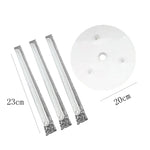 support gâteau blanc moderne disques tiges adhésif portable cuisine