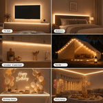 bande led flexible blanc 3000k 6000k controle tactile usb alimentation adaptable