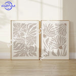 cadre mural contemporain floral texture mat 50x70cm 40x60cm 30x40cm 20x30cm 55x80cm