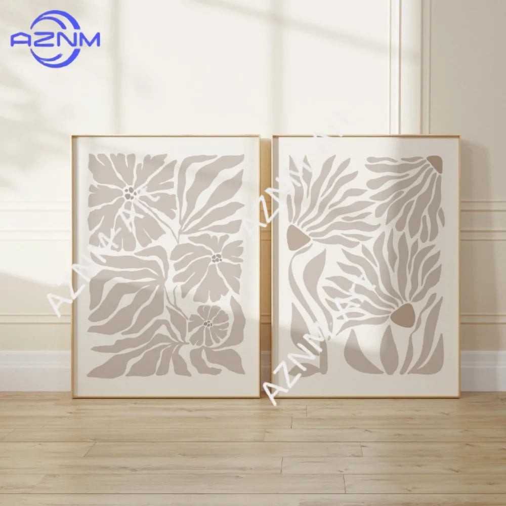 cadre mural contemporain floral texture mat 50x70cm 40x60cm 30x40cm 20x30cm 55x80cm
