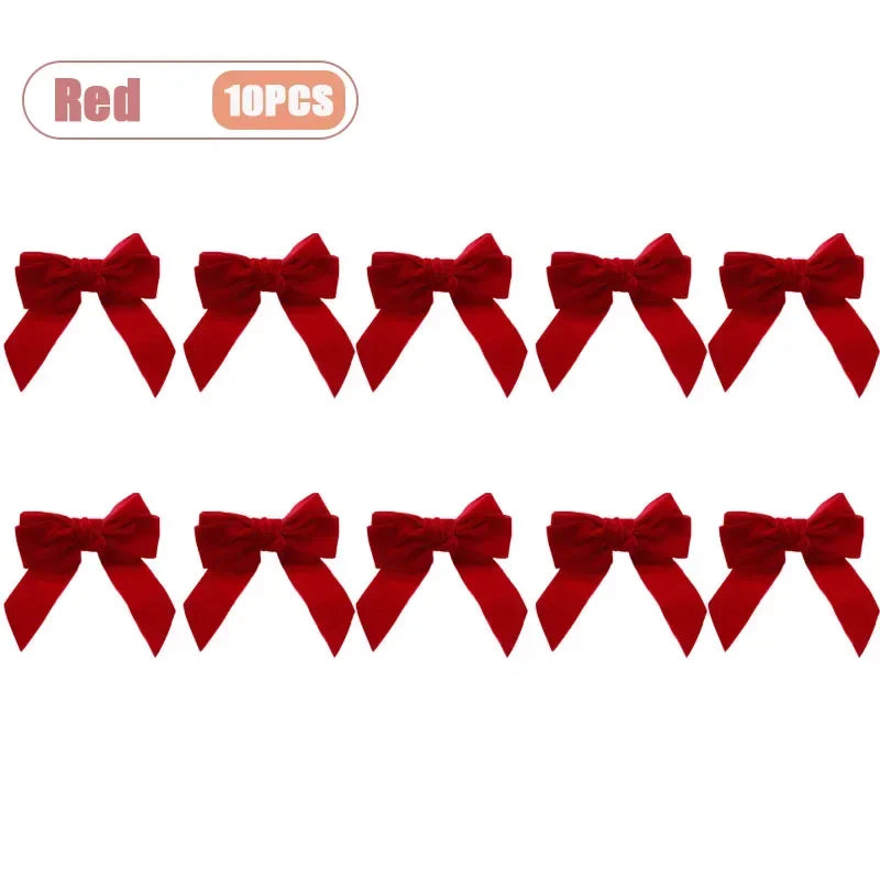 noeud serviette velours rouge vert adhésif festif élégant table décoration dîner vacances festive