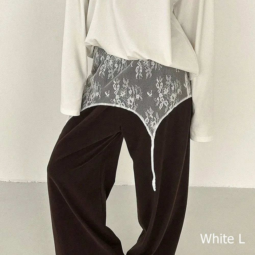 culotte dentelle blanche gris clair noir moderne féminine ajustement lâche