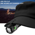 lampe torche noire led 15w rechargeable type ip68 anti choc emergency
