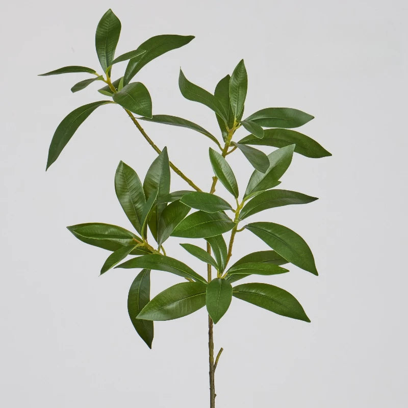 décoration intérieure plante artificielle feuilles vertes bord blanc moderne soie 75cm salon