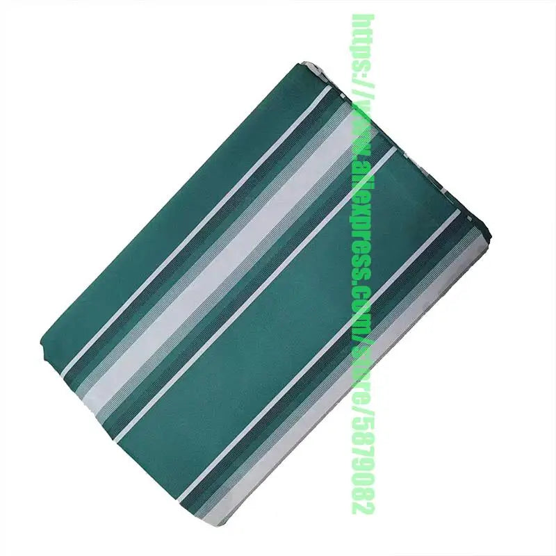 toile d'ombrage vert rayures horizontales moderne enduit pu opaque grande dimension personnalisableextérieur