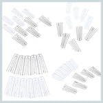 clips papier argenté blanc translucent simple moderne métal haute qualité bricolage maison accessoire
