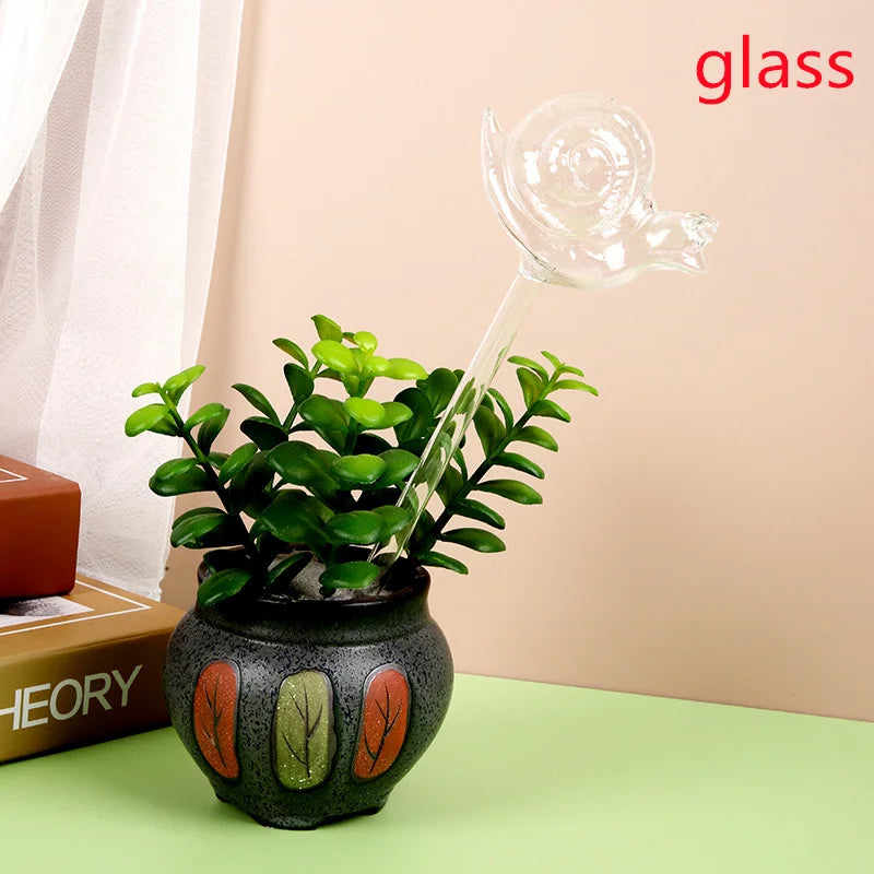décorations plantes formes animales oiseau flamant sphères transparentes moderne vert orange rose bleuclair