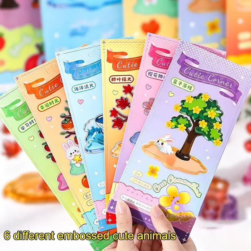 autocollants 3d arbre decoratif fleurs dorées feuilles colorées transparent vert rouge rose jaune bleu