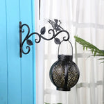 support mural suspendu plantes paniers artisanal vintage vis fixations noires motifs végétaux oiseaux fées