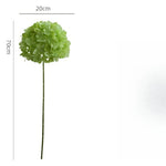 décoration intérieure bouquet artificiel hortensia soie vert blanc violet modernes 70cm 20cm