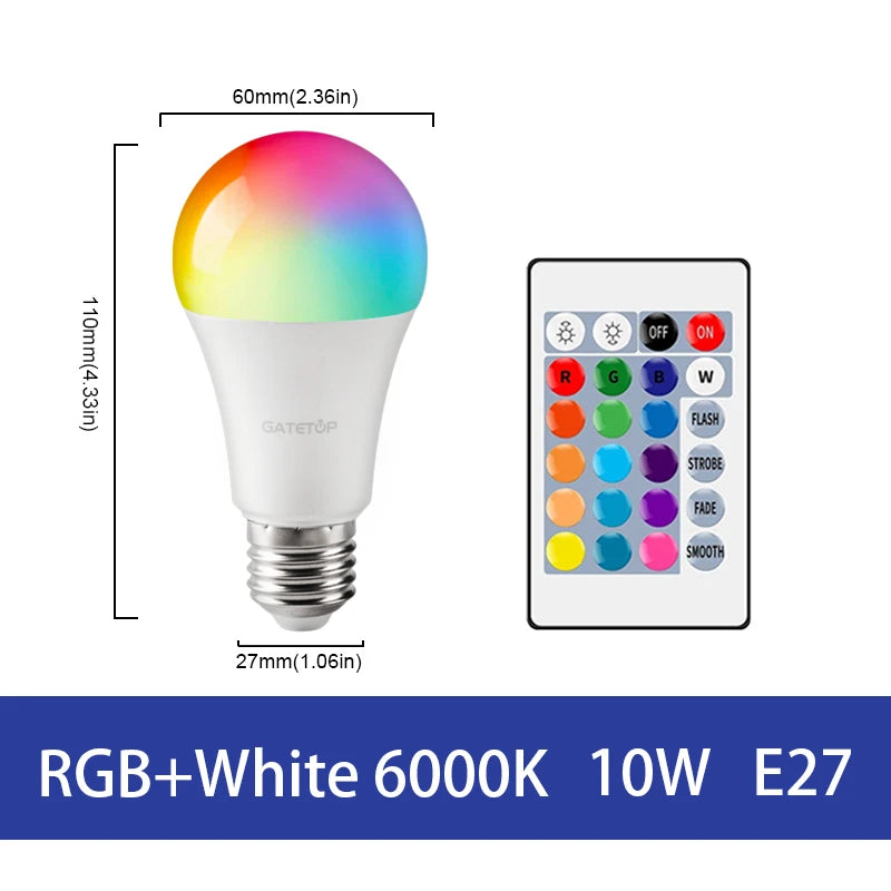 ampoule led rgb sphérique culot e27 telecommande decoration interieure salon moderne