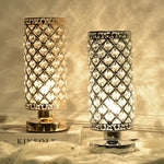 lampe table moderne or diamant brillant élégante cristal haute qualité chambre coucher