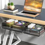 tiroir rangement transparent moderne clips calculatrice lunettes stylos piles cartes