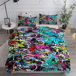Housse de couette New York Graffiti Art motif urbain