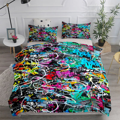 Housse de couette New York Graffiti Art motif urbain