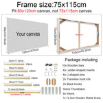 cadre mural bois moderne minimaliste 35cm 45cm 40cm 50cm clips adhésifs finition lisse