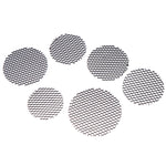 grille ventilation moderne noir maille nid d'abeille antiéblouissement aluminium opaquet fixations cachées