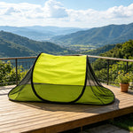 tente pop up anti insectes vert fluo moderne pliante voyage camping sac rangement polyester