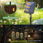 guirlande lumineuse solaire cascade blanc chaud moderne ip65 modes contemporain